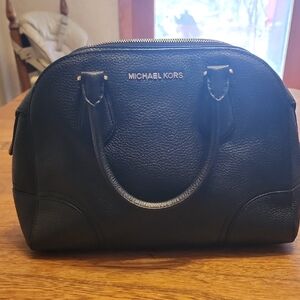 Michael Kors Black Leather Satchel